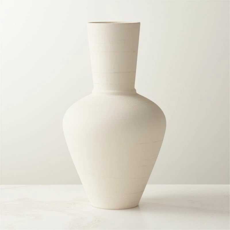 Valo Matte White Ceramic Vase 3 Valo Matte White Ceramic Vase