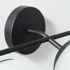 Vega 3 Bulb Black Wall Sconce 7 Vega 3 Bulb Black Wall Sconce -marin sHOP VegaBlack3BulbSconceAVSHF20