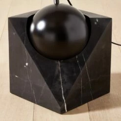 Venus Black Arc Floor Lamp With Marble Base -marin sHOP VenusDomeBlackFloorLampAV2SHS23