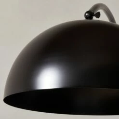Venus Black Arc Floor Lamp With Marble Base -marin sHOP VenusDomeBlackFloorLampAVSHS23