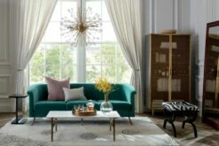 Ray Quartz Pendant Light -marin sHOP VicenteTealVelvetSofaJL19