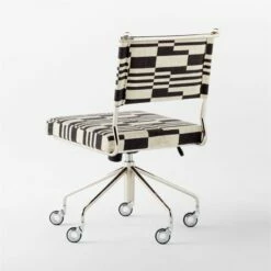 Vicino Black And White Patterned Upholstered Office Chair 16 Vicino Black And White Patterned Upholstered Office Chair -marin sHOP VicinoPatternedChair3QBSSS23
