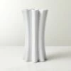 Vix Fluted White Ceramic Vase 2 Vix Fluted White Ceramic Vase -marin sHOP VixFlutedWhiteVaseSHF22