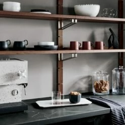 Snack Medium Glass Canister -marin sHOP WalnutModularShelfSystemAG21 1x1