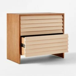 Wane Wood 2-Drawer File Cabinet With Vegan Leather Drawers -marin sHOP WaneWideFileCabinet3QAVSSS22