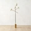 Watt Articulating Polished Champagne Gold Floor Lamp -marin sHOP WattArtcTriPdChmpFlrLampSHS23