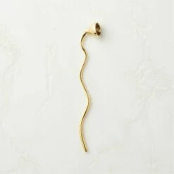 Waves Brass Candle Snuffer