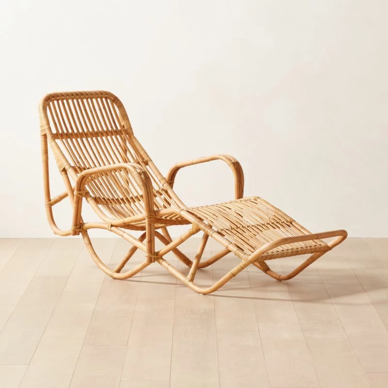 Wengler Reclining Rattan Chaise Lounge 3 Wengler Reclining Rattan Chaise Lounge