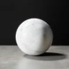 White Marble Sphere Object -marin sHOP WhiteMarbleSphere4inSHS18
