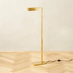 Wilde Polished Brass Task Floor Lamp -marin sHOP WildePldBrassFloorLampROS23