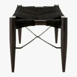 Wrap Large Black Jute Rope Bench 12 Wrap Large Black Jute Rope Bench -marin sHOP WrapBenchLgBlkSDS17