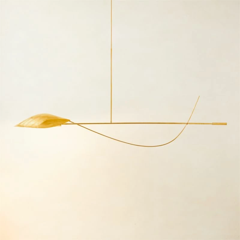 Zel Unlacquered Brass Mobile Chandelier 4 Zel Unlacquered Brass Mobile Chandelier - Image 2