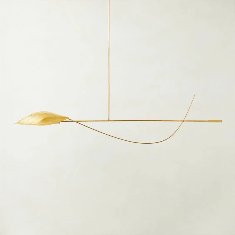 Zel Unlacquered Brass Mobile Chandelier 3 Zel Unlacquered Brass Mobile Chandelier