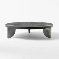 Zepa Round Black Wood Coffee Table 8 Zepa Round Black Wood Coffee Table -marin sHOP ZepaRndBkWdCoffeeTableSOSSS22