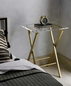 Novo Acrylic Folding Table -marin sHOP pg136clocktableACJN18